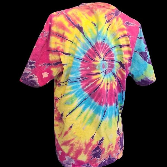 ANVIL Tie Dye Vintage T-Shirt "Freak In The Room" Sz L - Picture 3 of 9